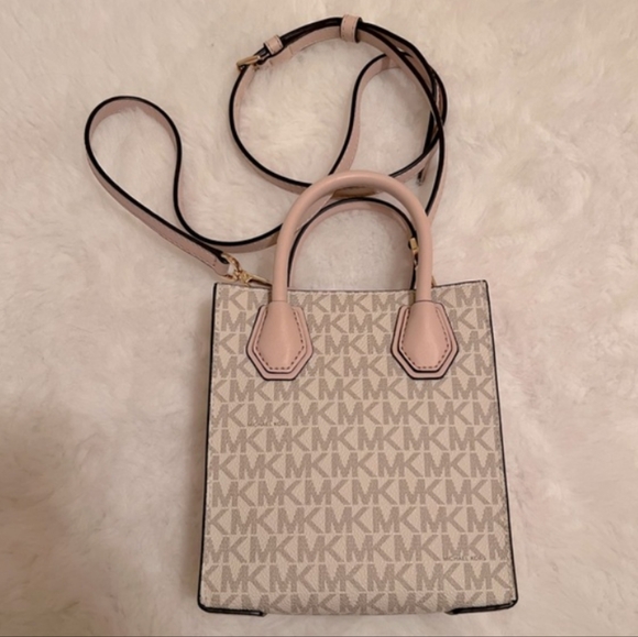 Michael Kors Mercer Blush Pink Nano Mini Crossbody Bag - Picture 5 of 13